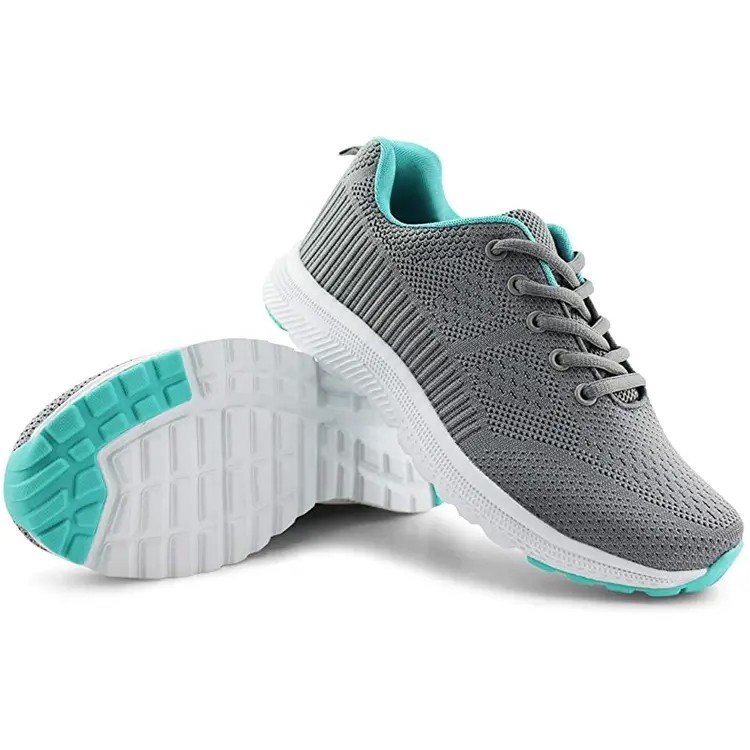 Cheap Lace Up Walking Lightweight Mesh Athletic Sneakers Womens Tennis Running Shoes