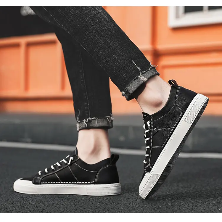 Hot Sale Simple Stylish Young Custom Flat Walking Zapatos Mens Shoes Casual Sport Sneakers
